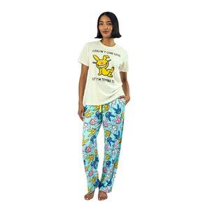 Oversized Tee & Lounge Pants Set Y2K Chic Casual Comfort Soft Cotton Polyester